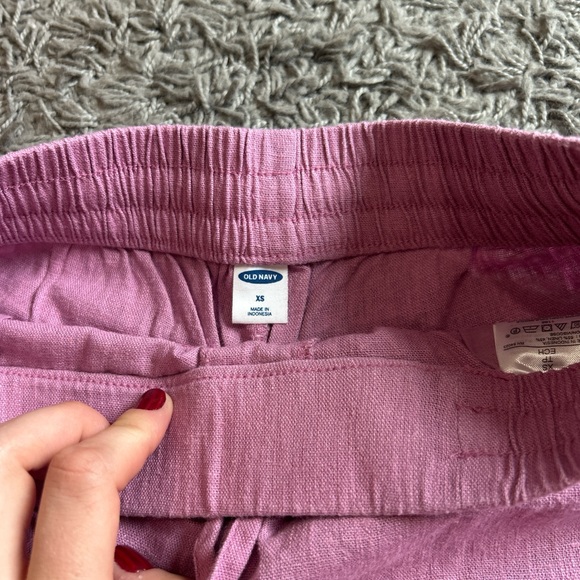 PINK LINEN SHORTS - Picture 2 of 5